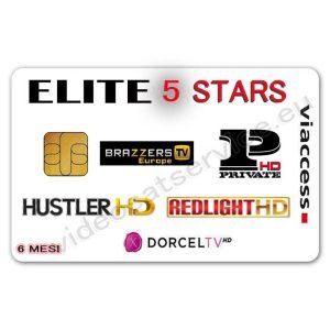 CARD ELITE 5 STARS VIACCESS 6 MESI