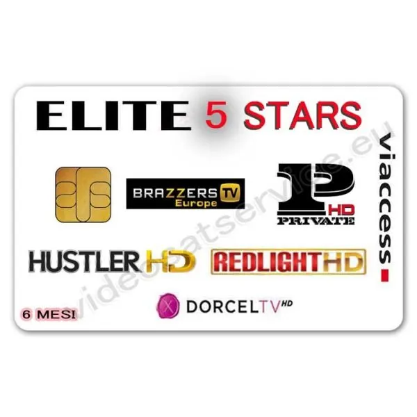 CARD ELITE 5 STARS VIACCESS 6 MESI